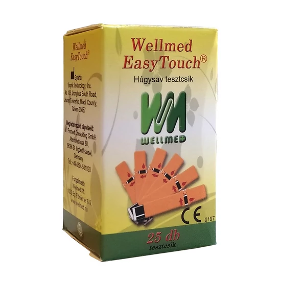 Wellmed easytouch húgysav tesztcsík 25 db