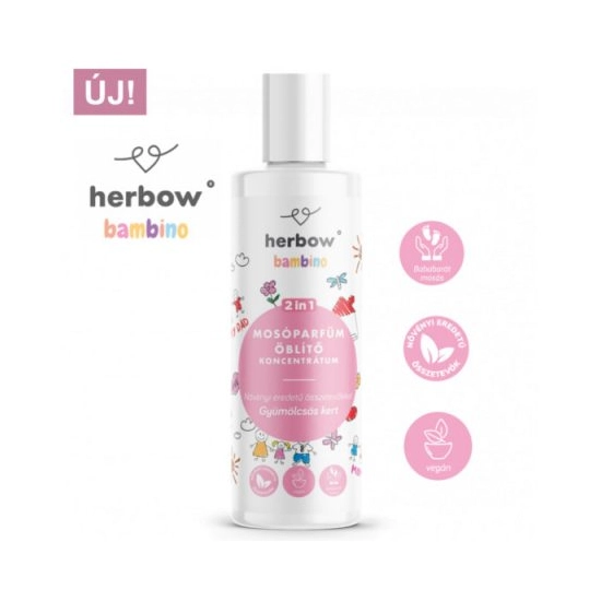 Herbow bambino 2in1 mosóparfüm öblítő koncentrátum gyümölcsös kert 200 ml