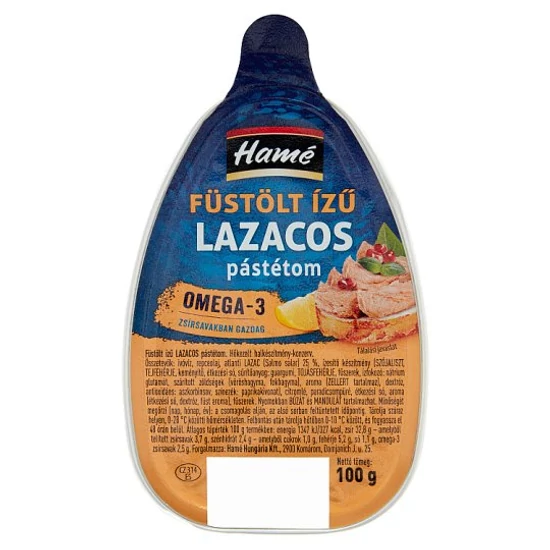 Hamé lazacos pástétom füstölt 100 g