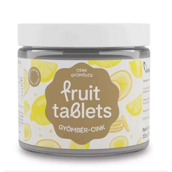 Vitaking Fruit tablets Gyömbér-cink tabletta, 130db