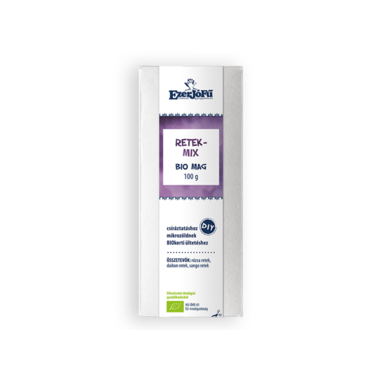 Ezerjófű Bio Retek-Mix  csíramag, 100g