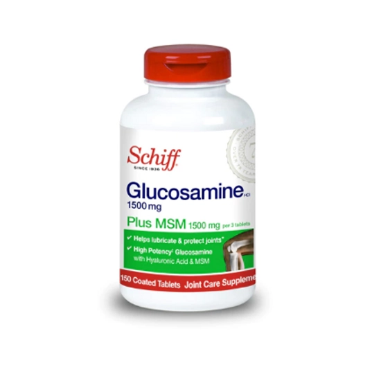 Schiff Glucosamine Hialuronsav + MSM tabletta 3000 mg, 150 db