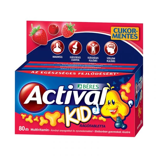 Béres Actival Kid Rágótabletta 60+20db