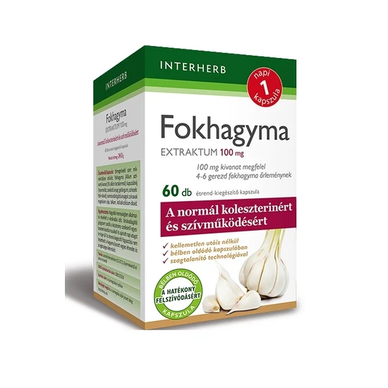 Interherb Napi1 Fokhagyma Extraktum 100 Mg Kapszula 60db