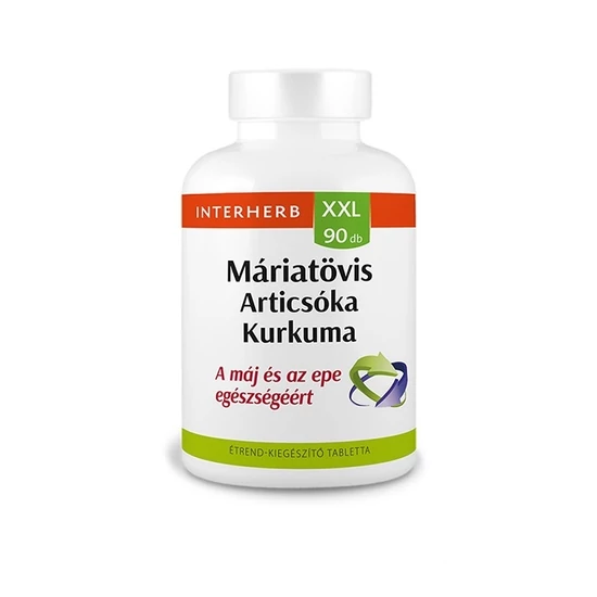 Interherb Xxl Máriatövis-Articsóka+ Kurkuma Tabletta 90db