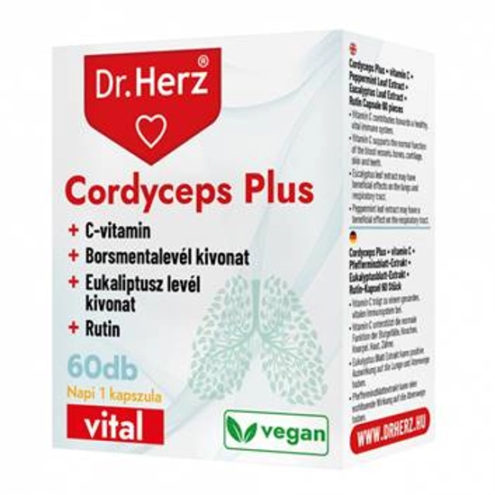 Dr. Herz Cordyceps Plus + C-vitamin 60 db kapszula