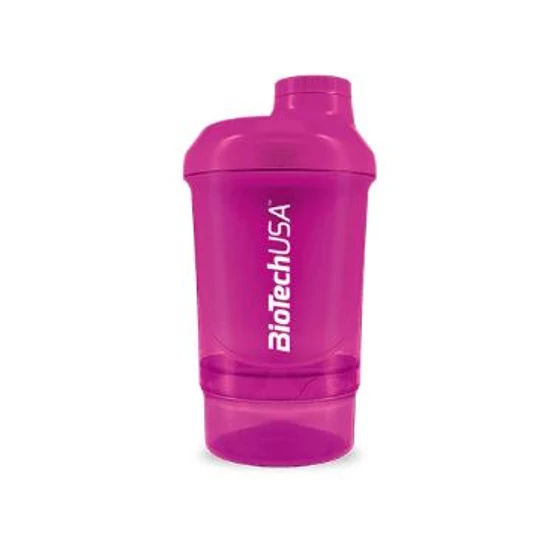 BioTech Keverőpalack Wave+ Nano 300ml (+150ml) magenta