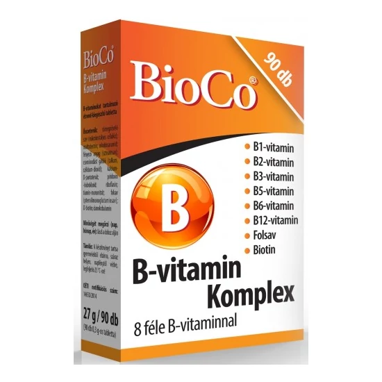 BioCo B-vitamin Komplex, 90 db tabletta