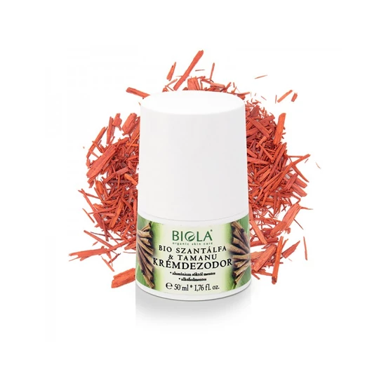 Biola Bio Szantálfa & tamanu krémdezodor 50ml