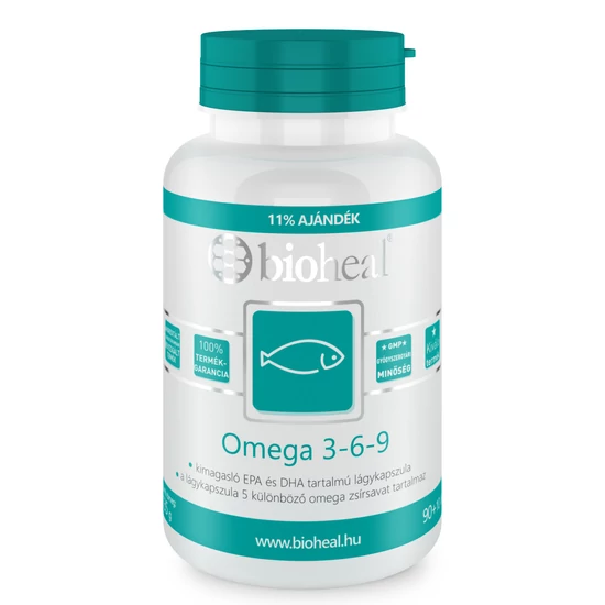 Bioheal Omega 3-6-9 lágykapszula, 100 db