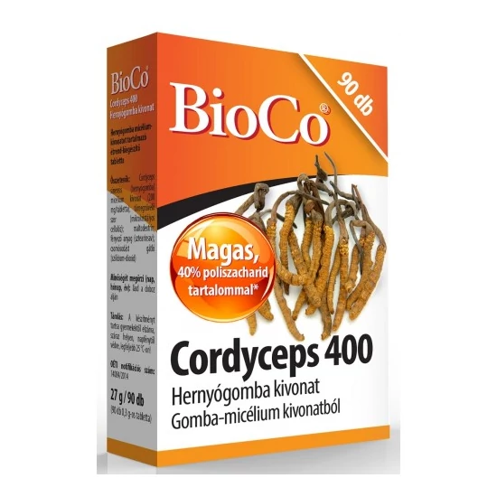 BioCo Cordyceps 400 Hernyógomba kivonat, 90 db tabletta