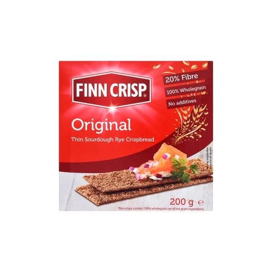 Finn Crisp vékony ropogós teljes kiőrlésű kenyér, 200 g