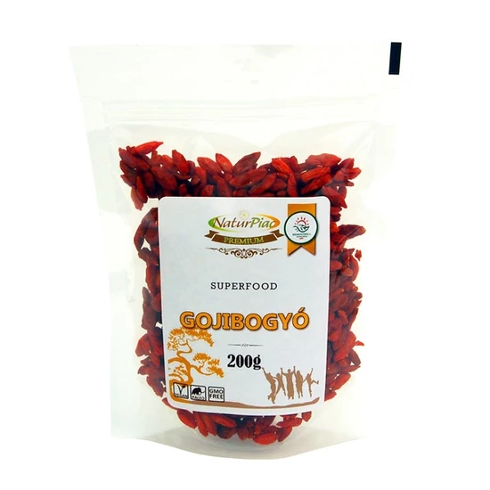 NaturPiac Goji bogyó (Lycium barbarum), 200 g (XL)