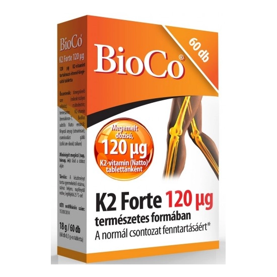 BioCo K2-vitamin Forte 120 µg, 60 db tabletta