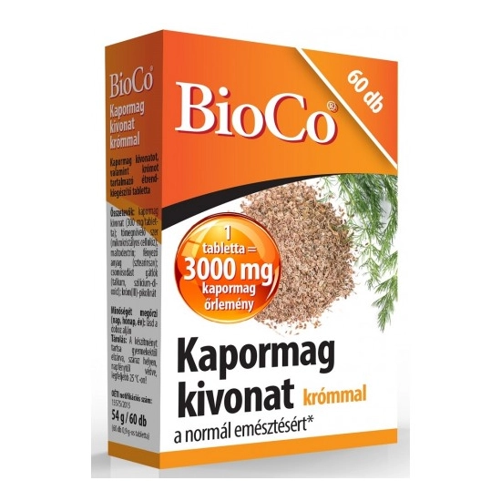 BioCo Kapormag kivonat krómmal, 60 db tabletta