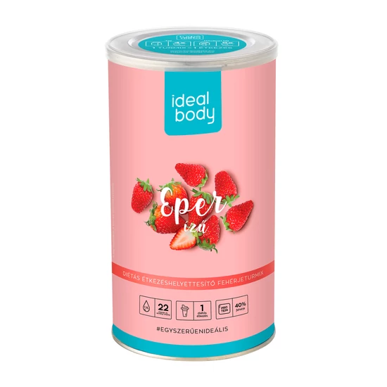 IdealBody fehérje turmixpor enzimmel, epres 525 g