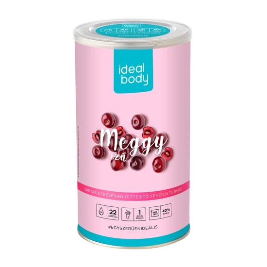 IdealBody fehérje turmixpor enzimmel, meggyes 525 g