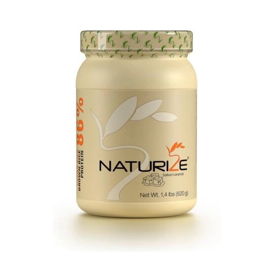 NATURIZE® Ultra Silk barnarizs-fehérjepor izolátum – sós karamell ízben, 620g