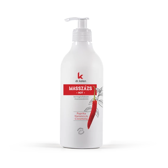 Dr. Kelen Hot (melegítő) masszázskrém, 500 ml