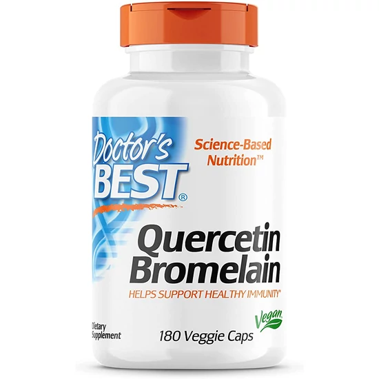 Doctor's Best Quercetin Bromelain, 180db