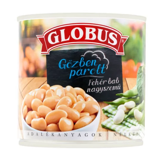 Globus fehér bab gőzben párolt, 326 g