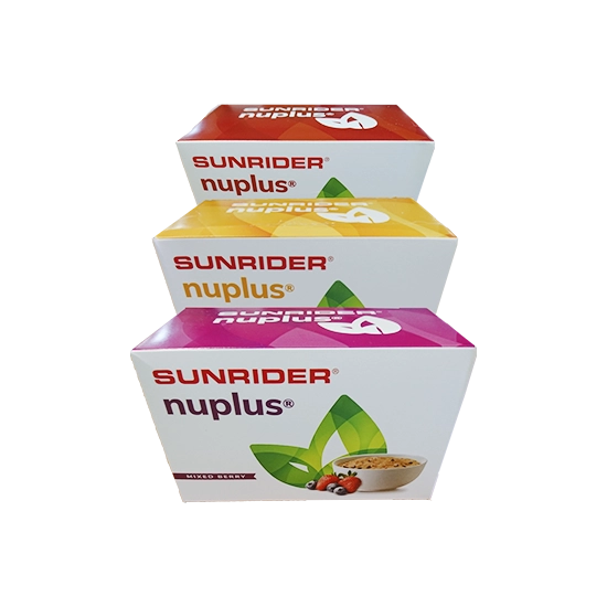 Sunrider Nuplus növényi élelmiszer Áfonyás, 10 x 15g