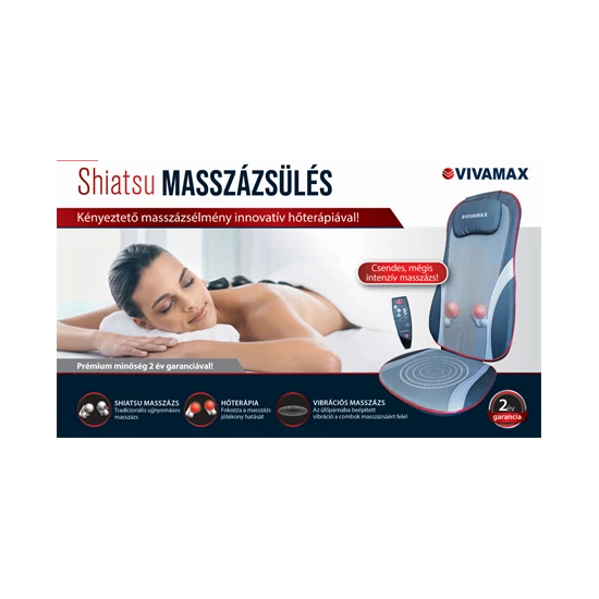 Vivamax Shiatsu masszázsülés GYVM40