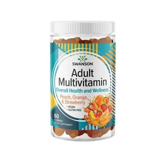 Swanson Adult Multivitamin Gumivitamin komplex, 60 db