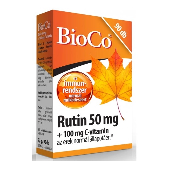 BioCo Rutin 50mg + 100mg C-vitamin, 90 db tabletta