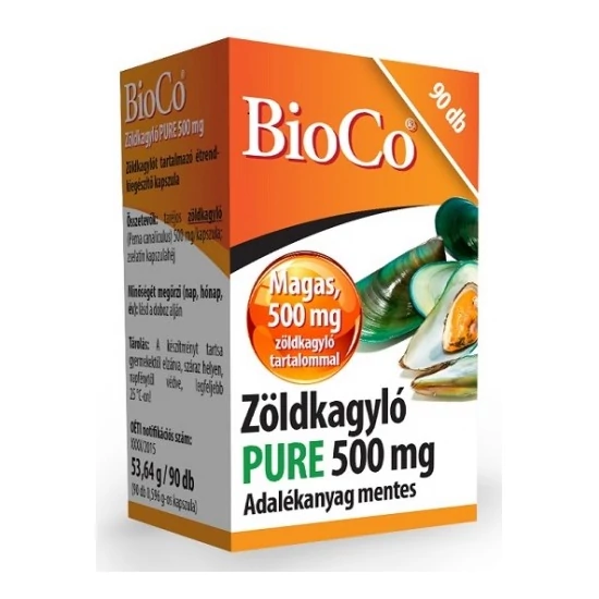 BioCo Zöldkagyló PURE 500mg, 90 db kapszula