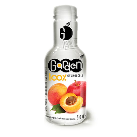 Garden Alma és sárgabarack 100százalékosos préselt gyümölcslé 500 ml