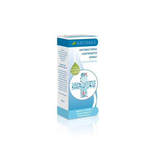 Aromax Antibacteria Légfrissítő spray - indiai citromfű-borsosmenta-szegfűszeg 20 ml