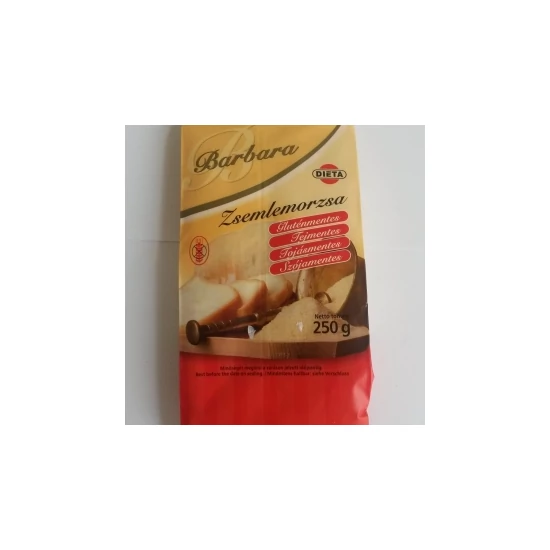 Barbara gluténmentes zsemlemorzsa, 250 g