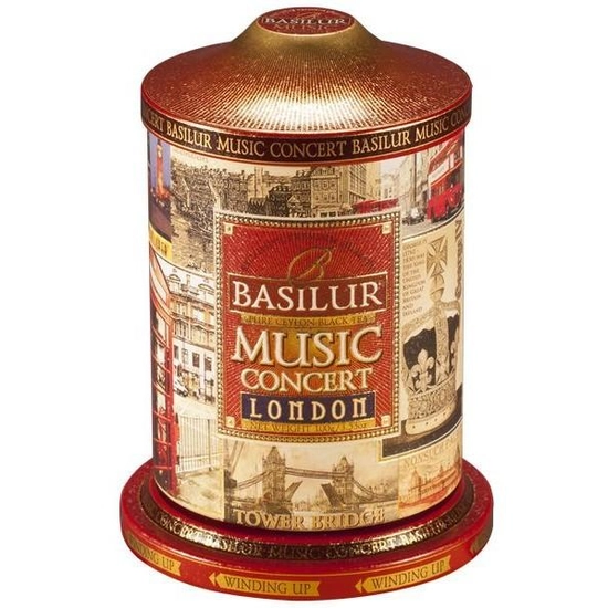 Basilur Festival Collection Zenélő tea Concert London fém dobozban 100 gr - 70454
