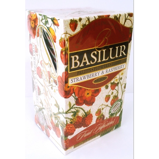 Basilur Fruit Infusions - Eper-Málna Tea, 20 filter