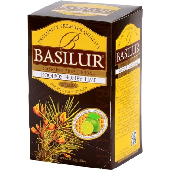 Basilur Rooibos Méz-Lime filteres tea, 20 filter - 71321