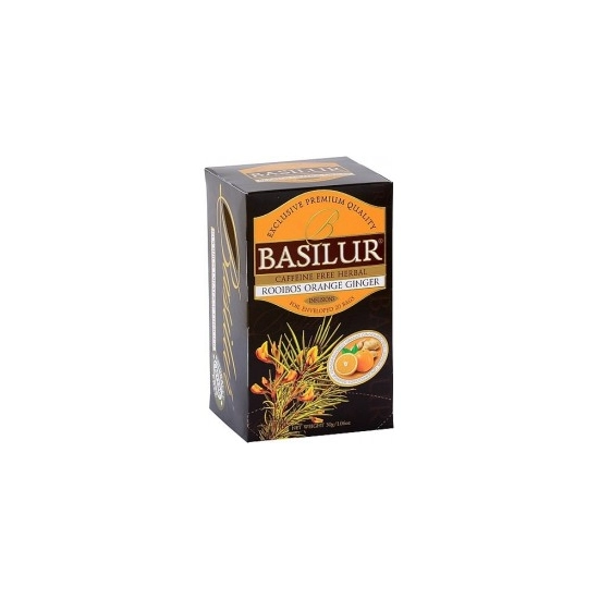 Basilur Rooibos Narancs-Gyömbér filteres tea, 20 filter  -  71322