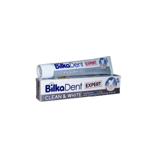 BilkaDent Expert Clean and White fogkrém, 75 ml