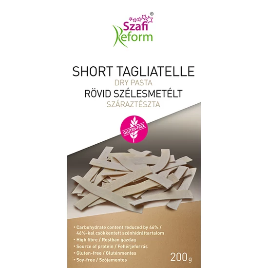 Szafi Reform Rövid szélesmetélt - short tagliatelle száraztészta (gluténmentes) 200g