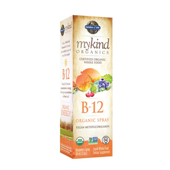 Garden of Life B-12 Spray Málnás 500 mcg - 58 ml