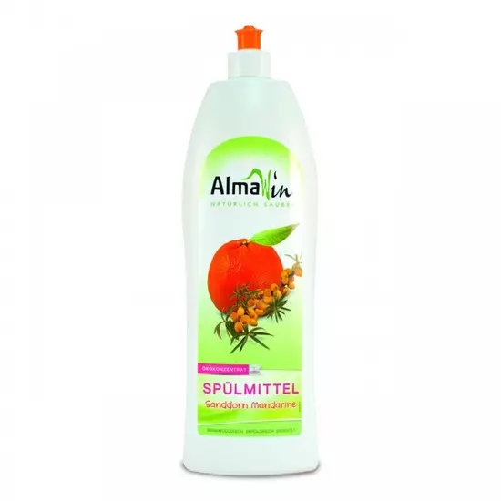 AlmaWin Öko kézi mosogatószer koncentrátum, homoktövis-mandarin, 1000 ml