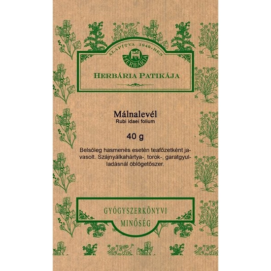 Herbária málnalevél tea, 40 g