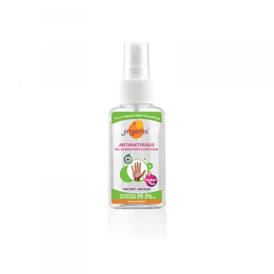 JimJams antibakteriális kéz- és bőrfertőtlenítő spray, 50 ml