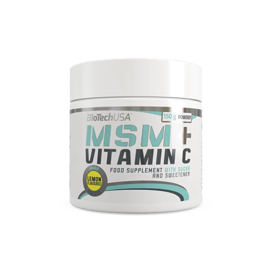 BioTech MSM + C-Vitamin por, 150 g