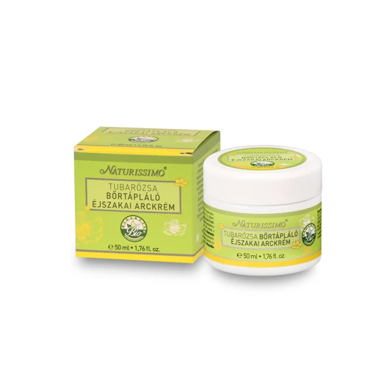 Naturissimo Tubarózsa bőrtápláló éjszakai arckrém, 50 ml