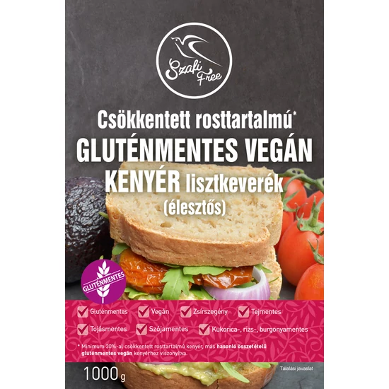 Szafi Free csökkentett rosttartalmú kenyér lisztkeverék, 1000g