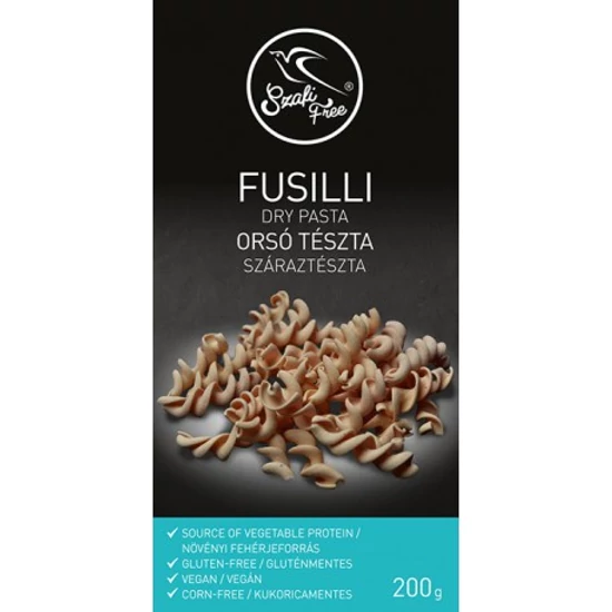 Szafi Free Fusilli Orsó száraztészta (gluténmentes, vegán), 200 g