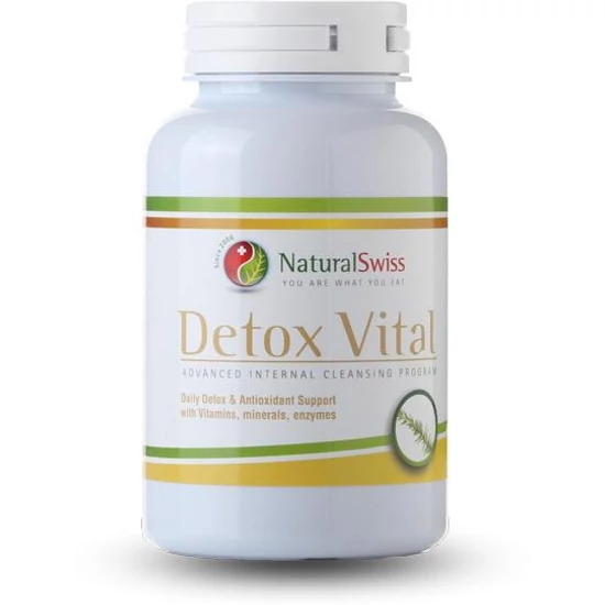 NaturalSwiss Detox Vital immunerősítő antioxidáns formula, 90 kapszula