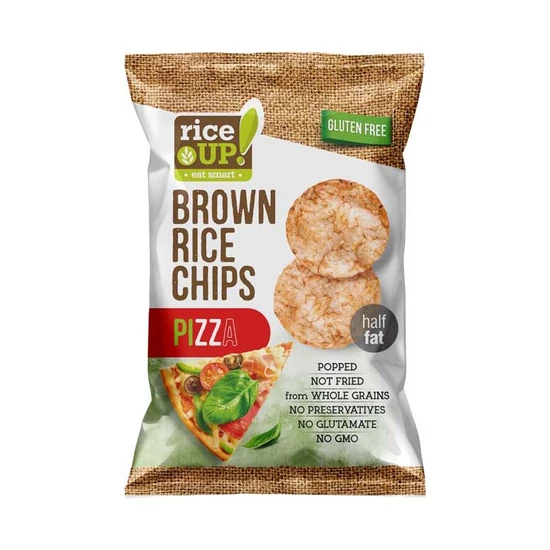 Rice Up barna rizs chips pizza ízű 60 g