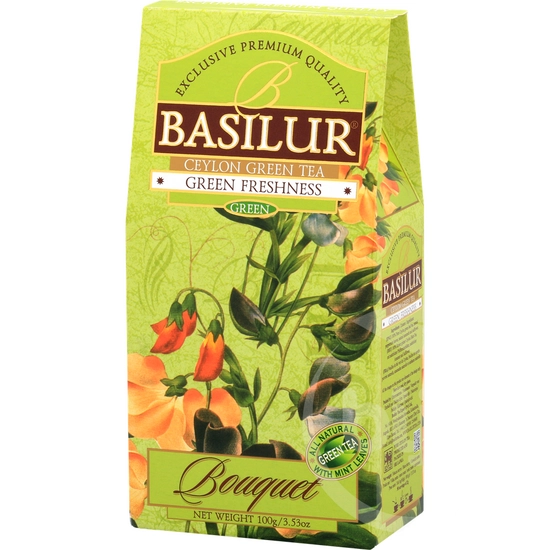 Basilur bouquet green freshness szálas zöld tea 100 g - 70135
